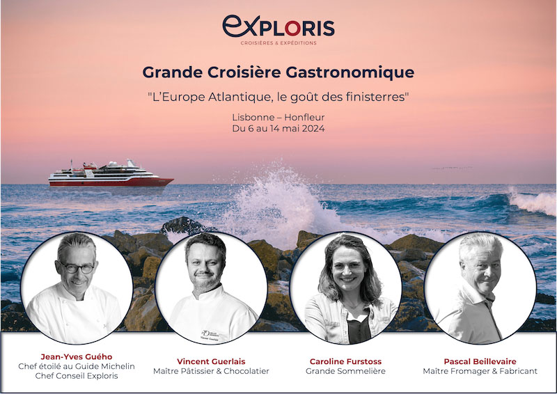 FAITES UN VOYAGE GASTRONOMIQUE AU GOÛT DU LARGE AVEC LA CROISIÈRE EXPLORIS