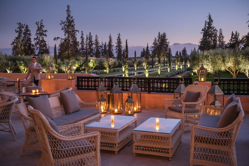 DECOUVREZ L'OBEROI MARRAKECH, UN SOMPTUEUX HOTEL 5 ETOILES AVEC VUE SUR LE MONT ATLAS 