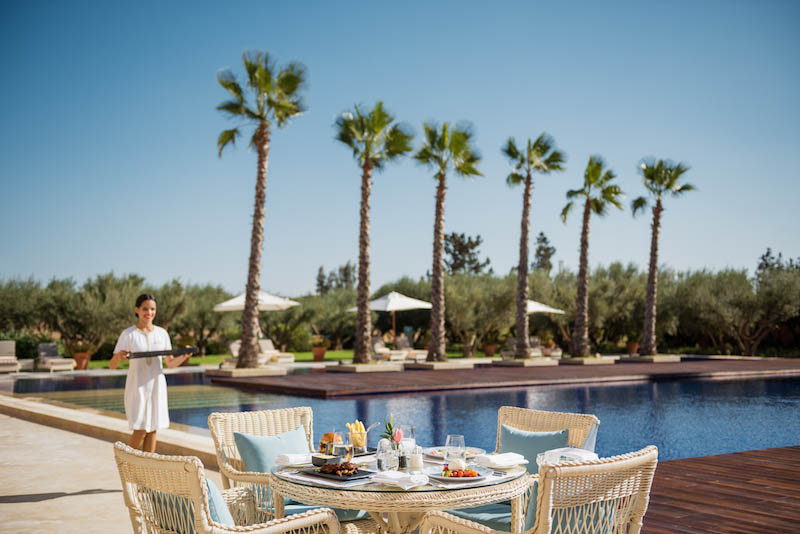 DECOUVREZ L'OBEROI MARRAKECH, UN SOMPTUEUX HOTEL 5 ETOILES AVEC VUE SUR LE MONT ATLAS 