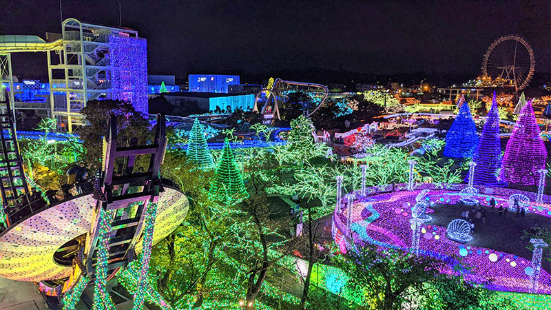 YOMIURI LAND LE PLUS GRAND PARC D'ATTRACTIONS DE TOKYO S'ILLUMINE DE MILLIONS DE LUMIERE