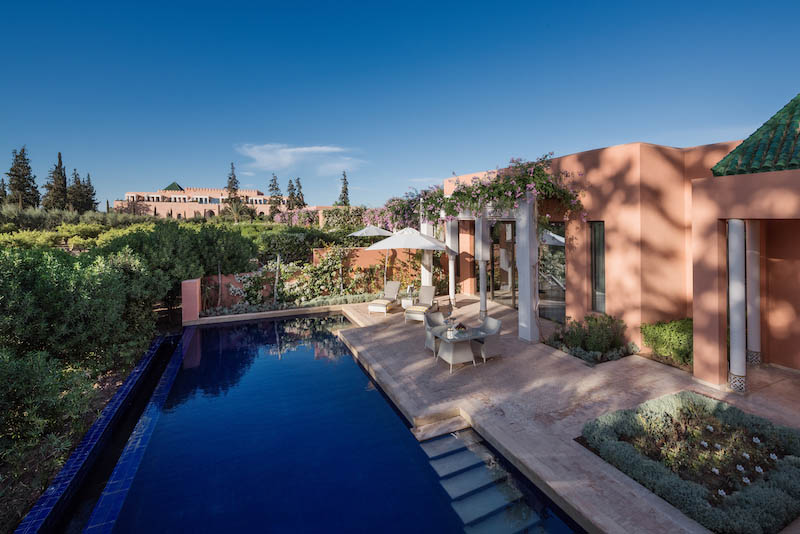 DECOUVREZ L'OBEROI MARRAKECH, UN SOMPTUEUX HOTEL 5 ETOILES AVEC VUE SUR LE MONT ATLAS 